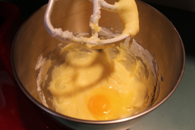 batter in bowl with egg